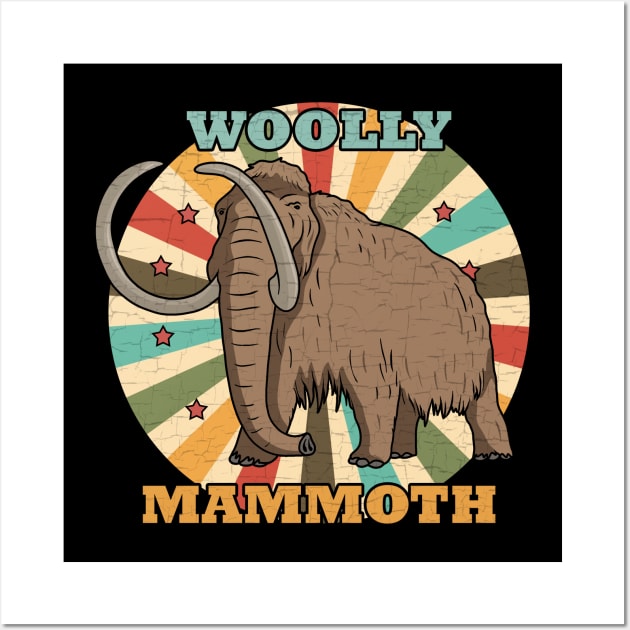 Vintage Woolly Mammoth Wall Art by valentinahramov